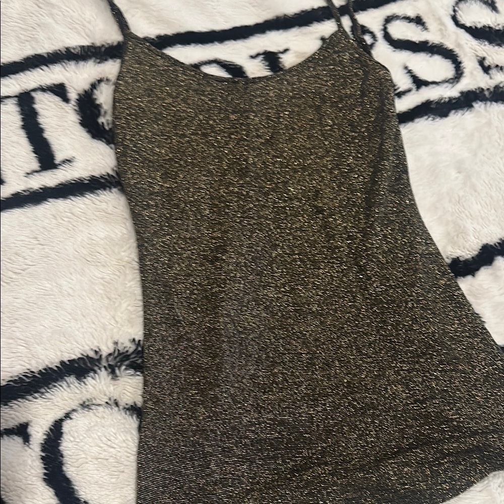 Gold Glittery Women's Top